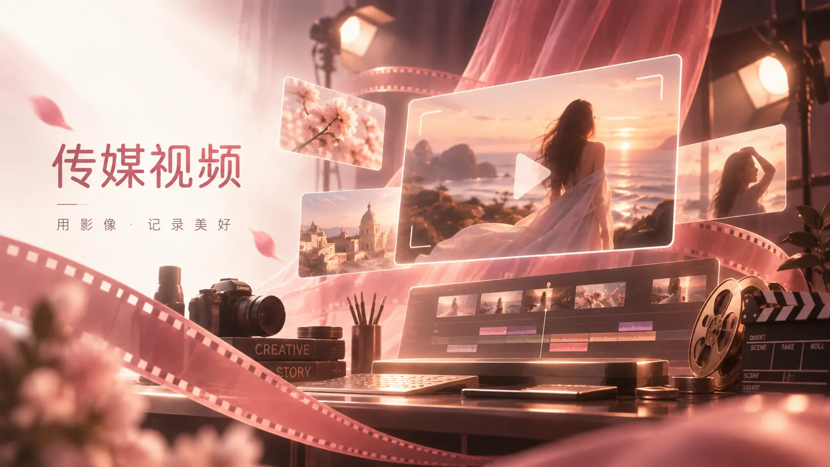 带有环境声线索的视频场景